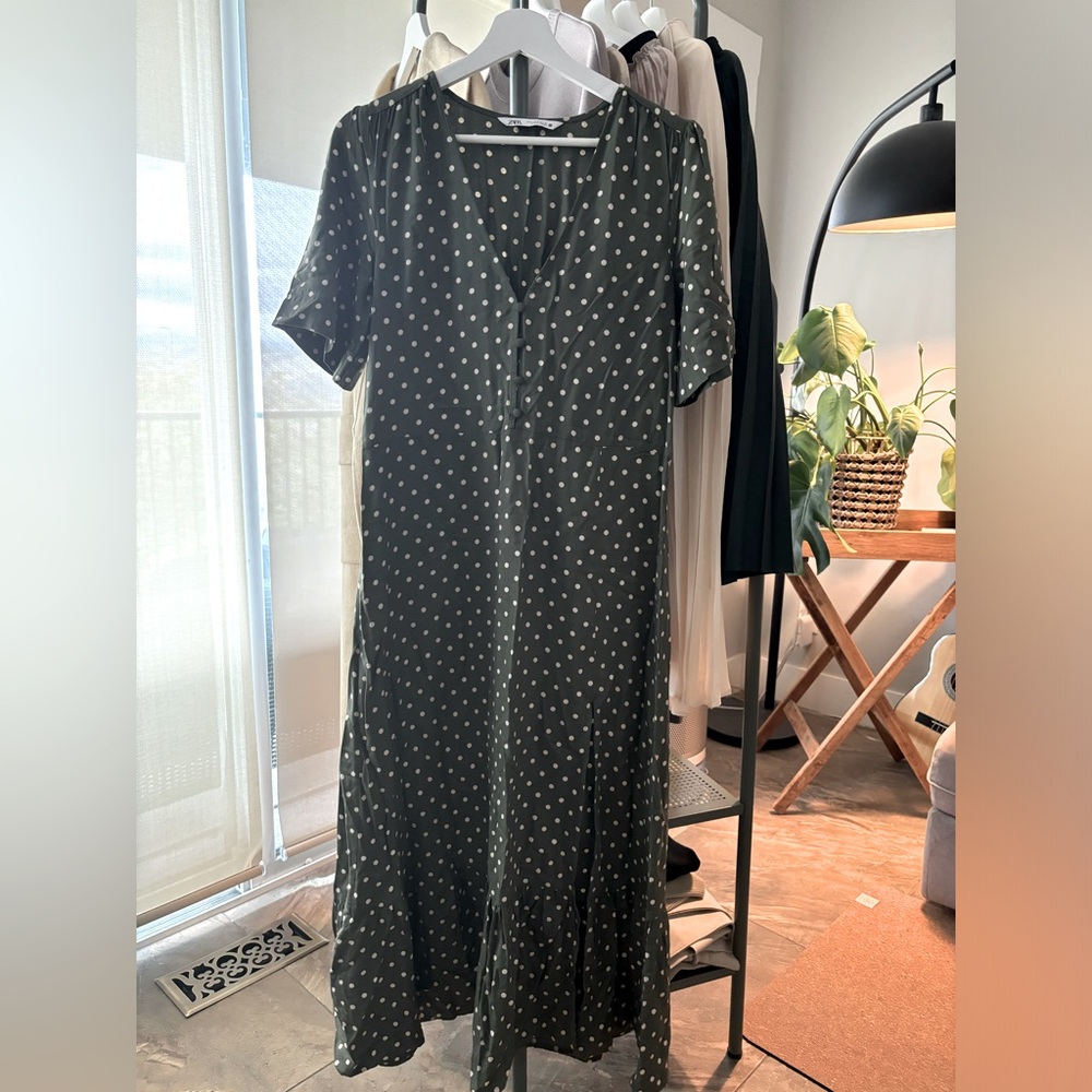 Zara polka dot dress